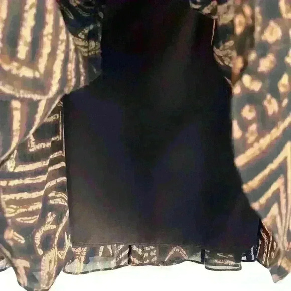 Chaps‎ Sz 8 Geometric Print A Line Skirt Office Business - Picture 8 of 11